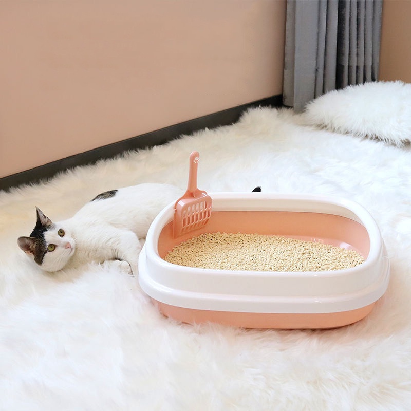 Bak Pasir Kucing Cat Litter Box Bak Pasir Kucing Jumbo Tempat Pup Kucing Tempat Berak Kucing