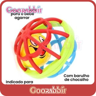 Mainan Rattle Teether Bentuk Bola Silikon Untuk Bayi