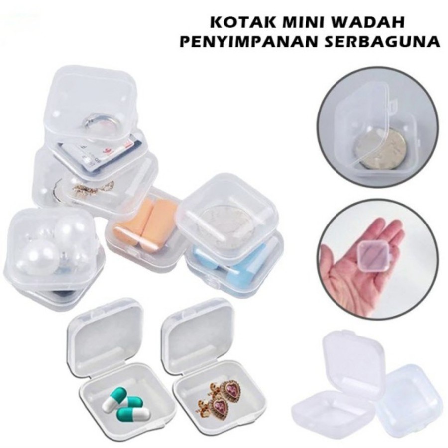 KOTAK TEMPAT OBAT MINI / KOTAK PENYIMPANAN SERBAGUNA / TEMPAT OBAT PILL BOX SMALL