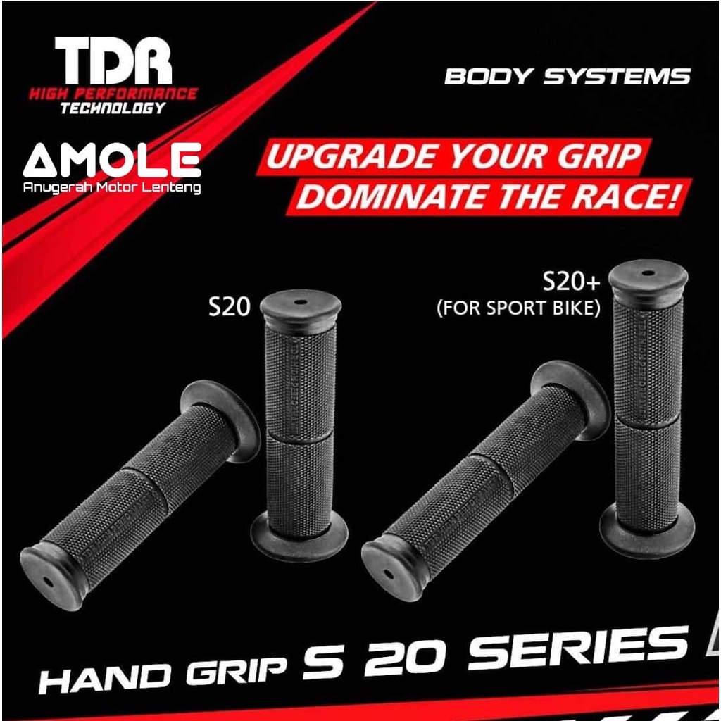 Handgrip Handfat Handle Grip TDR Racing Black S20 S20+