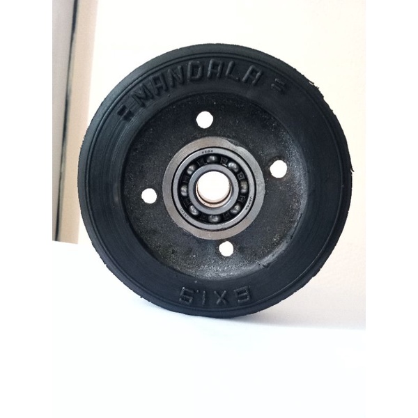 roda karet mati roda gledekan 6 inch