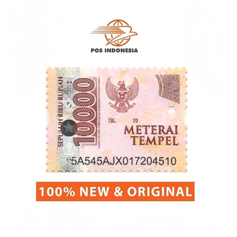 

Meterai Asli Materai 10000 (1 Pcs/Keping) 100% ASLI ORIGINAL !!!