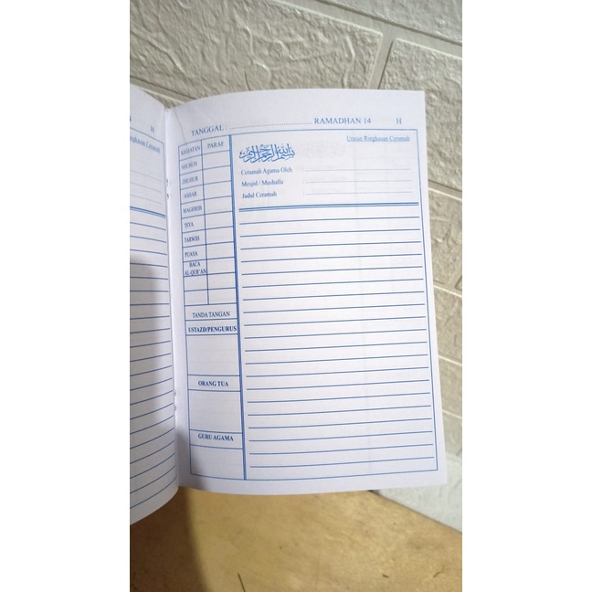 

Buku Agenda Ramadan