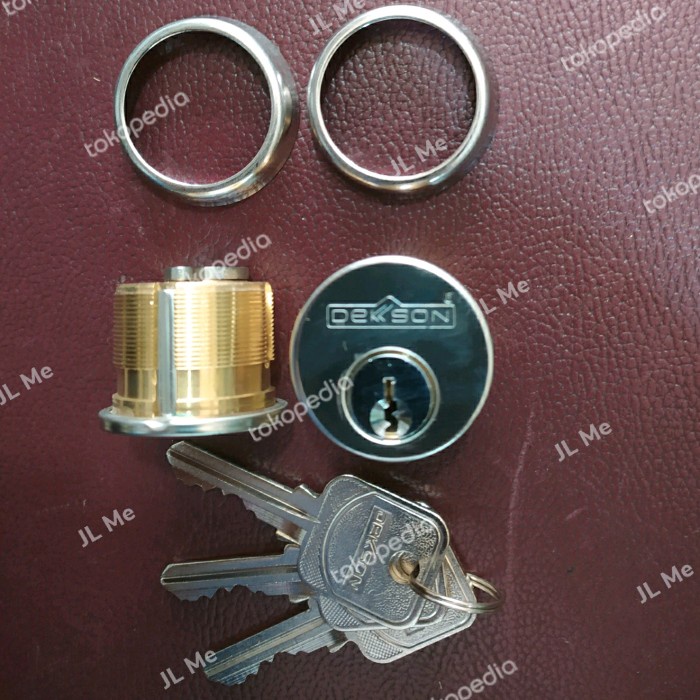 Pintu Silinder Kunci Aluminium Kaca Dekson 8128 - Silinder Kunci Dekson 8128