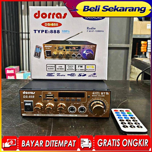 Amplifier Speaker DORRAS Penguat Sinyal Suara 888 DS-858 Promo TERBARU DAN TERMURAH