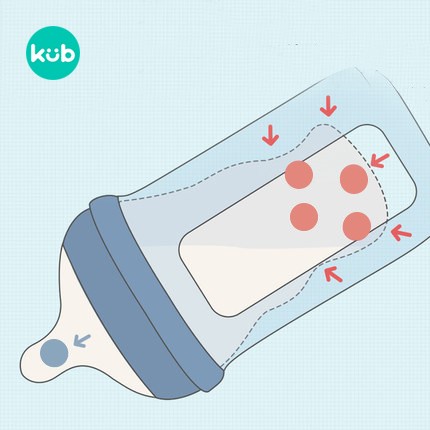 KUB Cool Silicone Baby Bottle 240ml - Botol Minum Anak