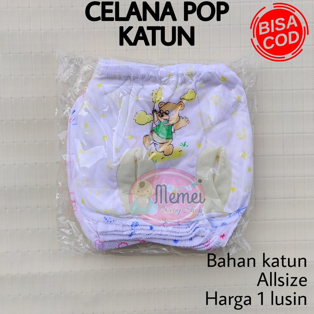 1 LUSIN (12 pcs) Celana bayi pop KATUN murah berkualitas