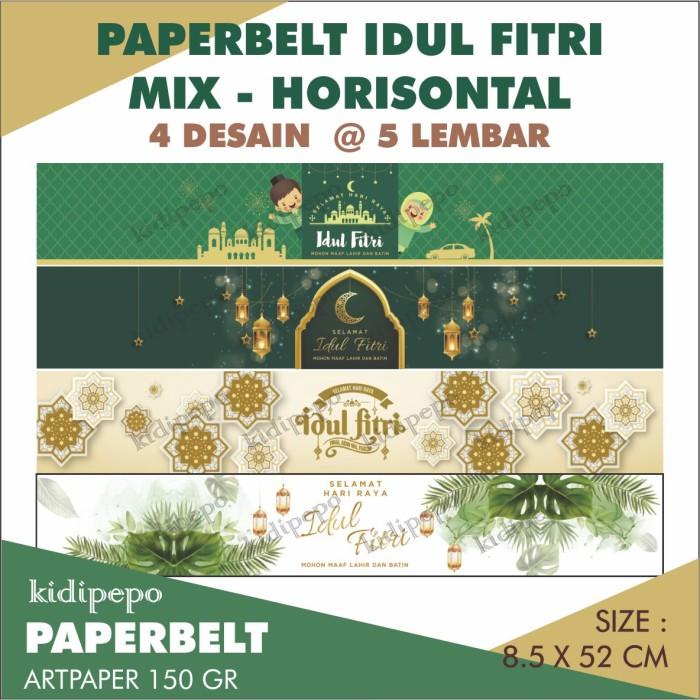 

Paperbelt / Sleeve Idul Fitri Mix Horizontal - Isi 20 Lembar 001