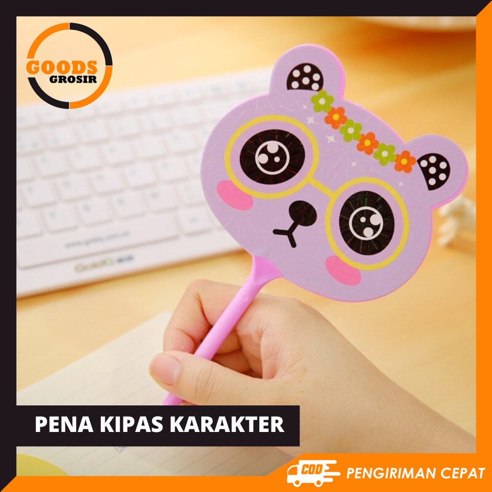 

GG - Pena Kipas Karakter | Pulpen Kipas Gel | Pena Lucu Alat Tulis