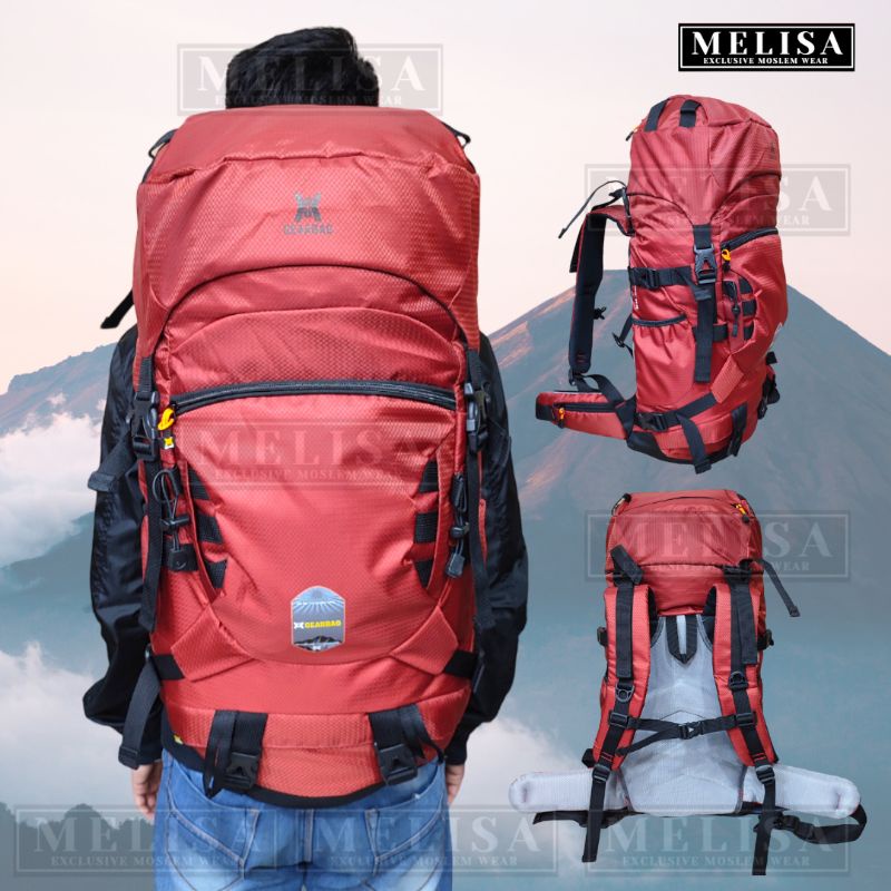 Free raincover Tas Gunung backpack hiking camping ransel gunung 65 liter Gratis Raincover