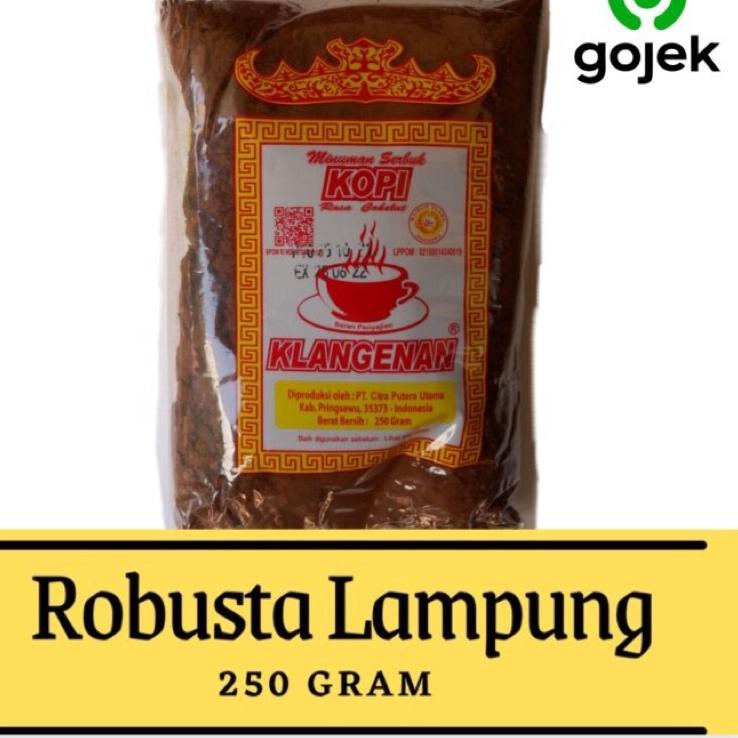 

【Penjualan Terbaik】✅COD Kopi Bubuk Robusta Lampung Klangenan Pringsewu 250gr