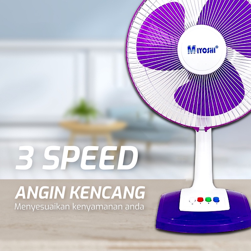 Kipas Angin Dinding / Mini Portable Wall Fan 12 inch Swing