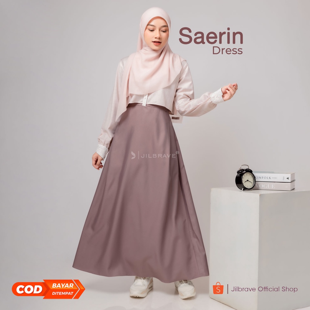 Jilbrave Saerin Dress Model Slim Look Dress | Cotton Dress  | Feminine Casual Style