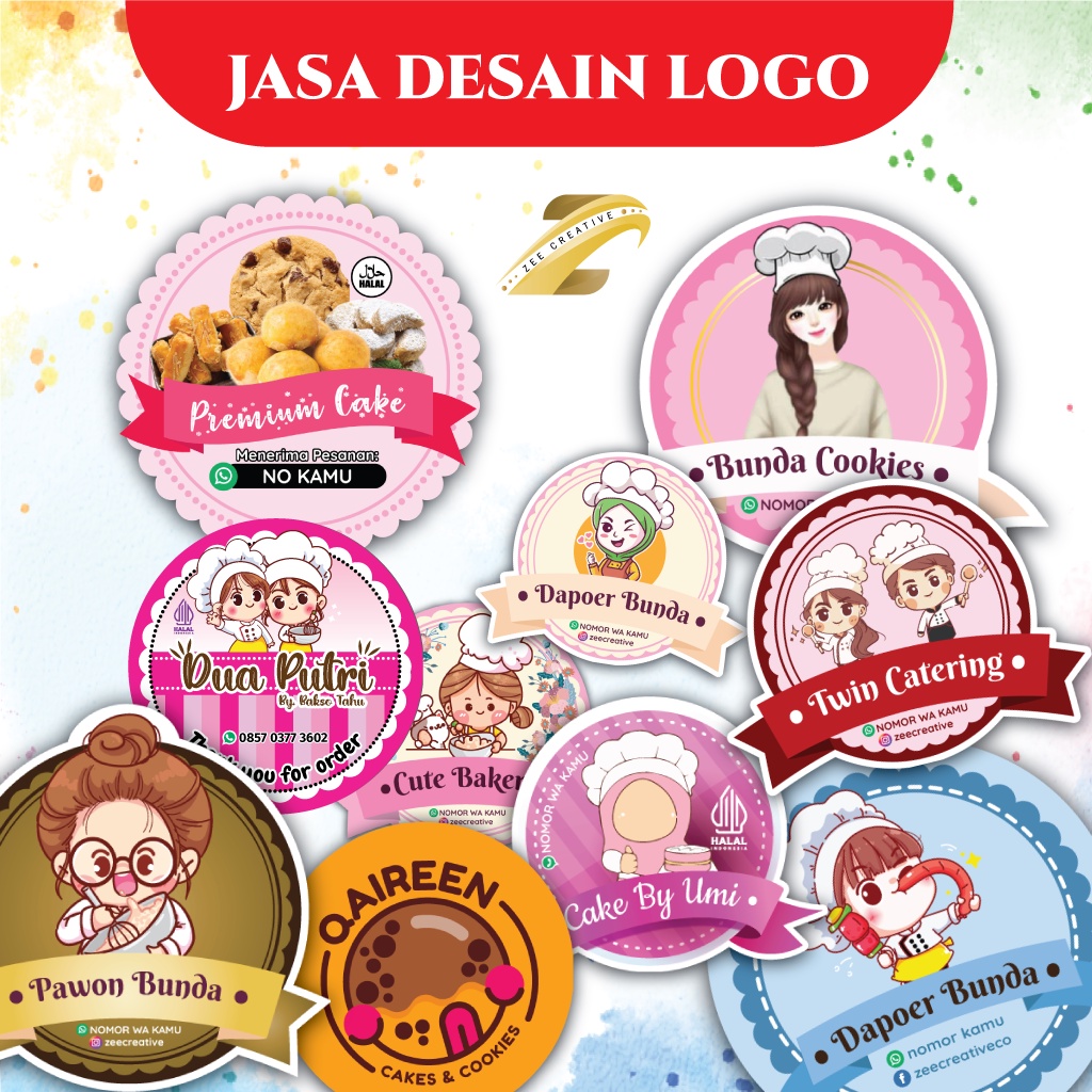 

[LINK KHUSUS] Jasa Desain Logo Custom Free File Master dan Free Sample Stiker Label Logo Vynil Premium