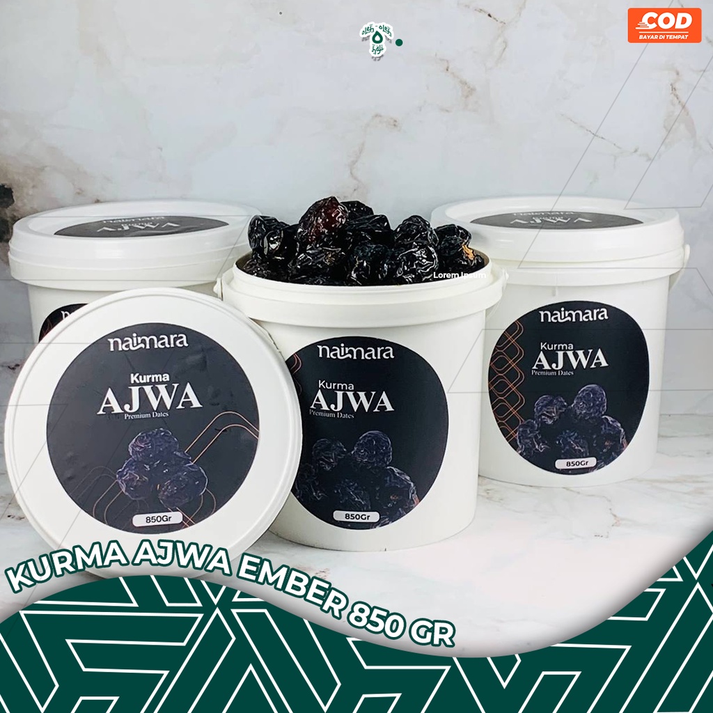 

Kurma Ajwa Ember Premium 850 Gr / Kurma Ajwa Nabi Madinah Asli