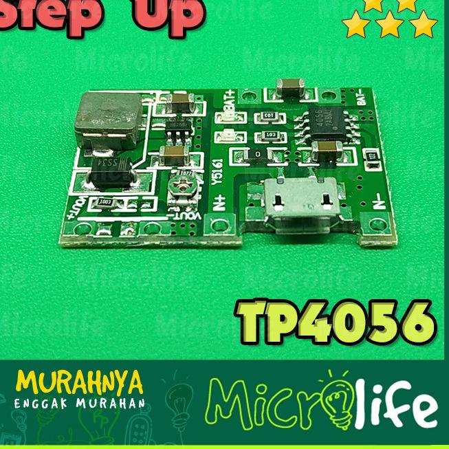 Jangan Sampai Kehabisan❄️ 18650 BATTERY CHARGER BOARD DC-DC STEP UP BOOST MODULE TP4056