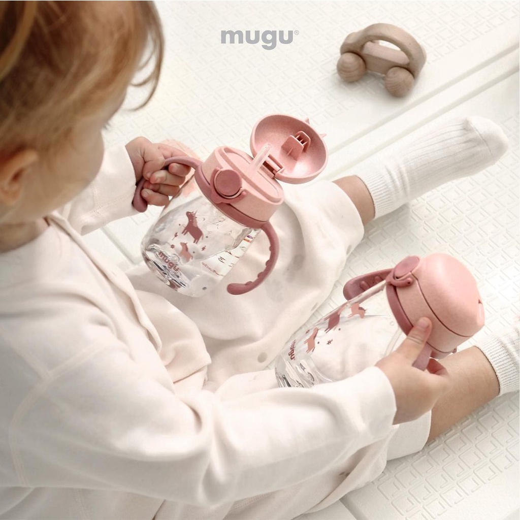 Mugu - Wheat Straw Tritan Training Bottle / Botol Minum Anak