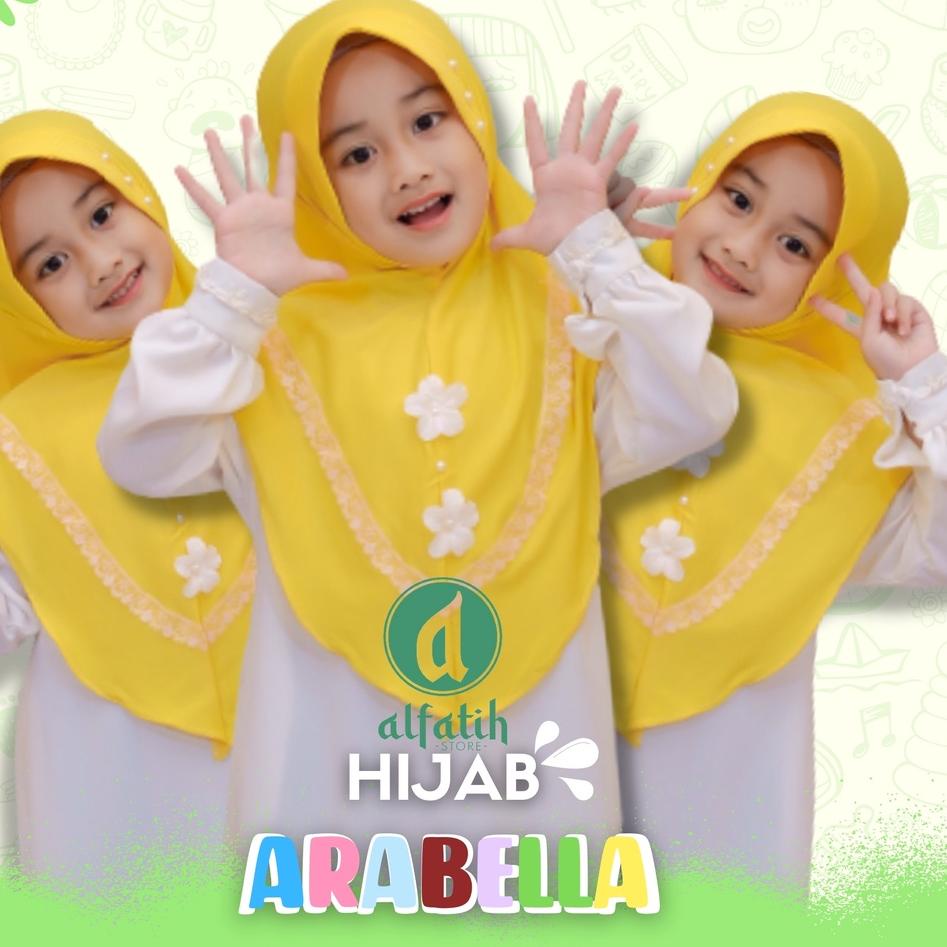 【flashϟsale】 Jilbab Anak Bunga Depan Arabella Kerudung Anak Perempuan Hijab Anak Jilbab Instan hijab