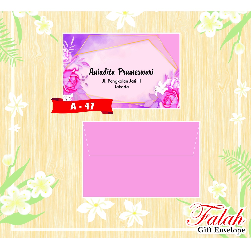 

Amplop Falah atau Angpau Falah kode A 47 muat uang kertas harga termurah