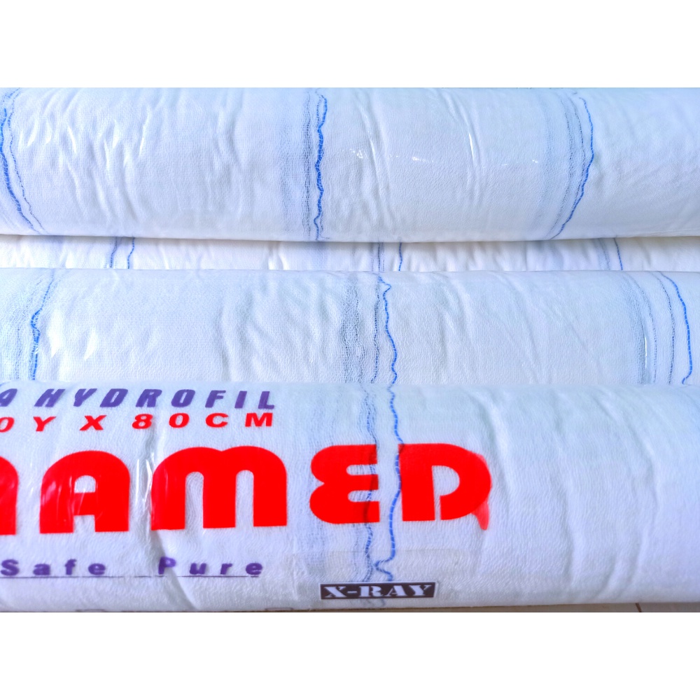 Kasa Gulung Hydrophile Steril X-Ray GUNAMED Ukuran Besar 40 yard x 80 cm
