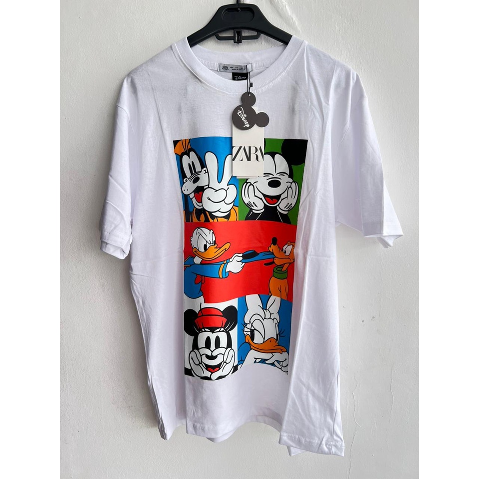 ZARA X DISNEY (DISNEP) MICKEY MOUSE & FRIENDS white T-Shirt