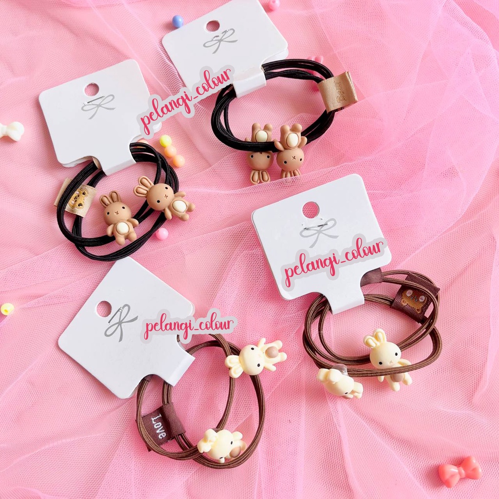 ikat rambut kunciran kelinci vintage / kunciran korea kelinci ? kunciran vintage