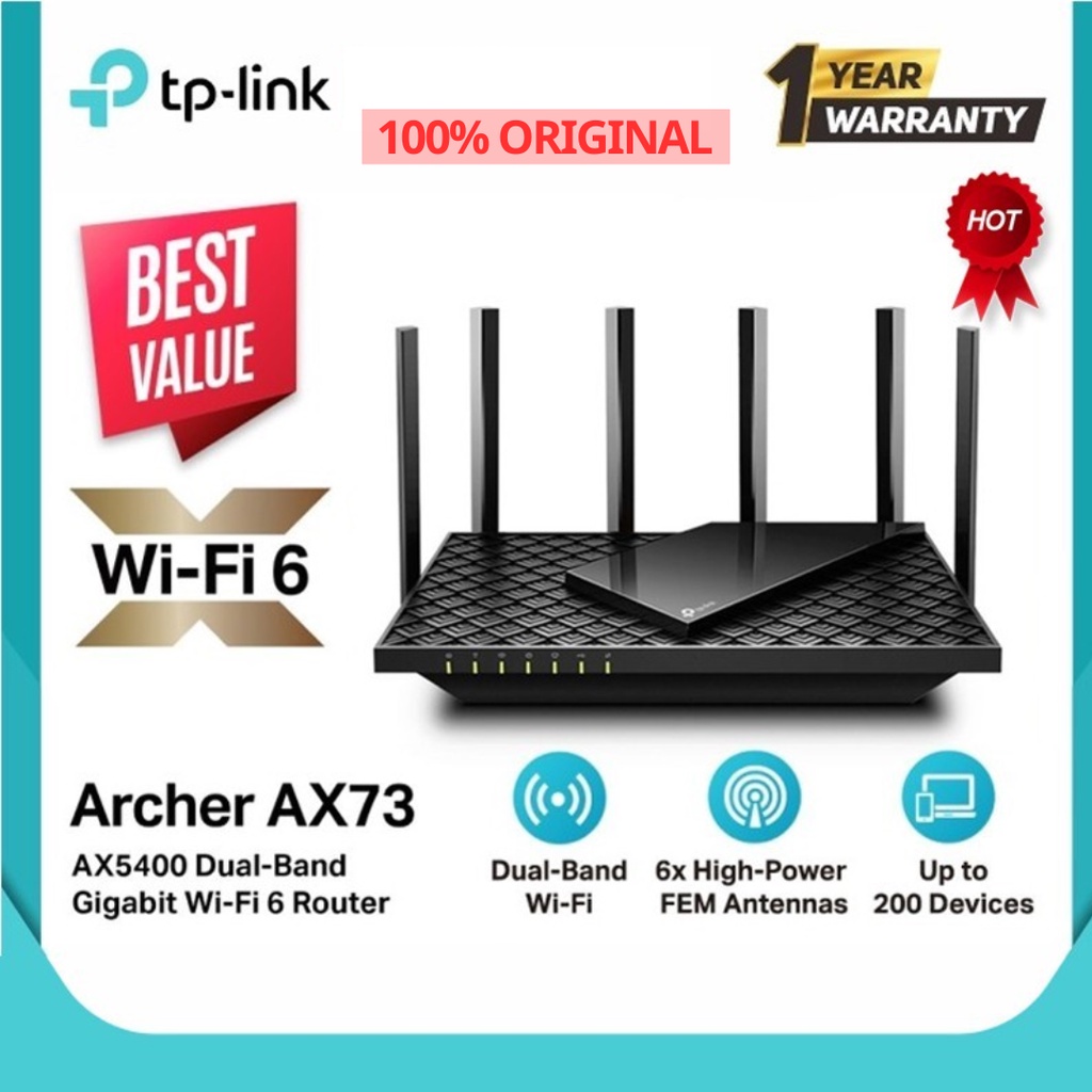 Tp-link Archer AX73 AX5400 WiFi 6 Wireless Router