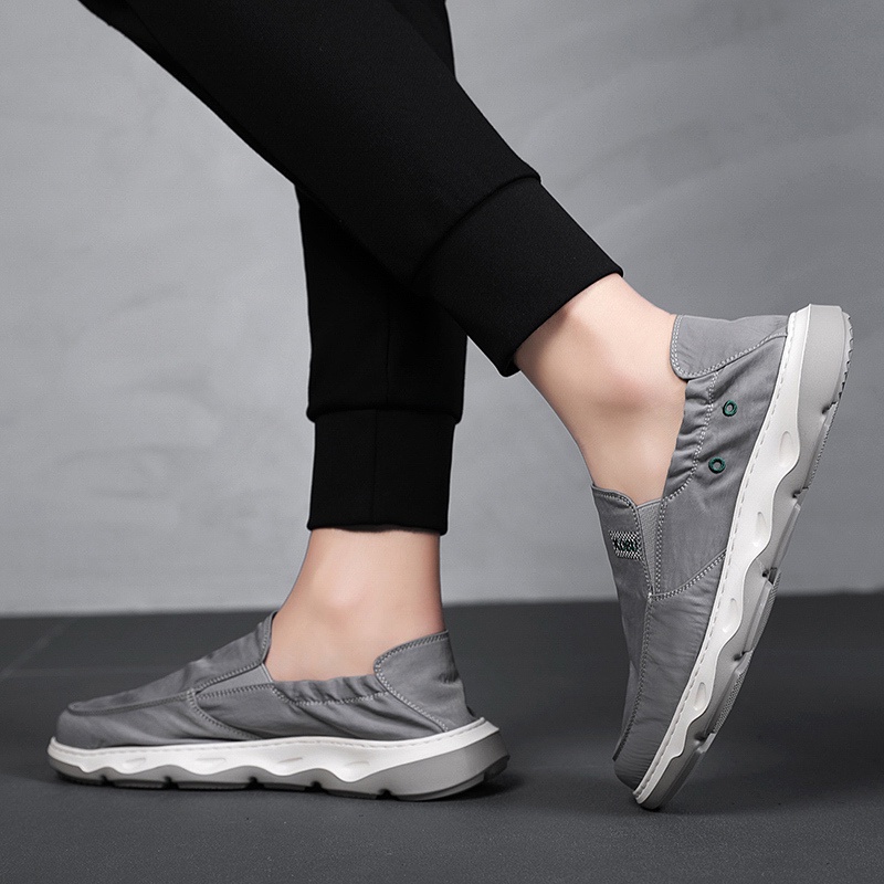 Terlaris Kuliah Murah Waterproof Tahan Air Bernapas Musim Panas Sepatu Slip On Pria Cowok Dewasa Selop Sepatu Santai Tanpa Tali Kekinian 266