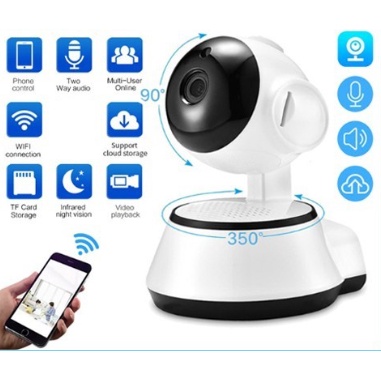 Camera CCTV / Smart Camera Wifi V380 HD720P Wireless Mini IP CCTV Phone Audio /Kamera CCTV wireless 30 fps