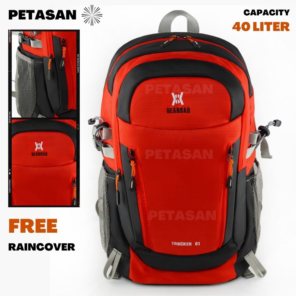 PTS - TAS RANSEL PRIA GEAR BAG 13155 RANSEL OUTDOOR 40 LITER - RANSEL PRIA - TAS LAPTOP