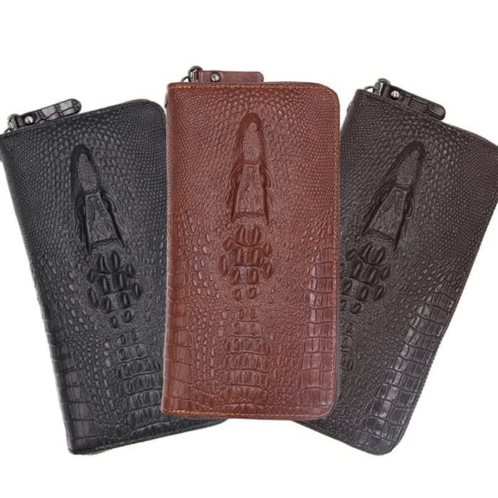 Dompet Cowo Panjang Kulit Pria Motif Buaya Long Mbs 8821 Hitam H9T8 Dompet Kualitas Terbaik Kekinian