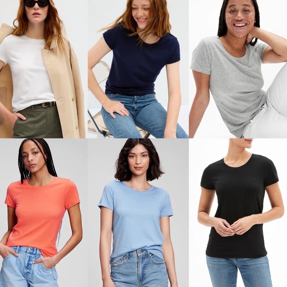 VIRAL Kaos Wanita GAP Favorite Crewneck T-Shirt