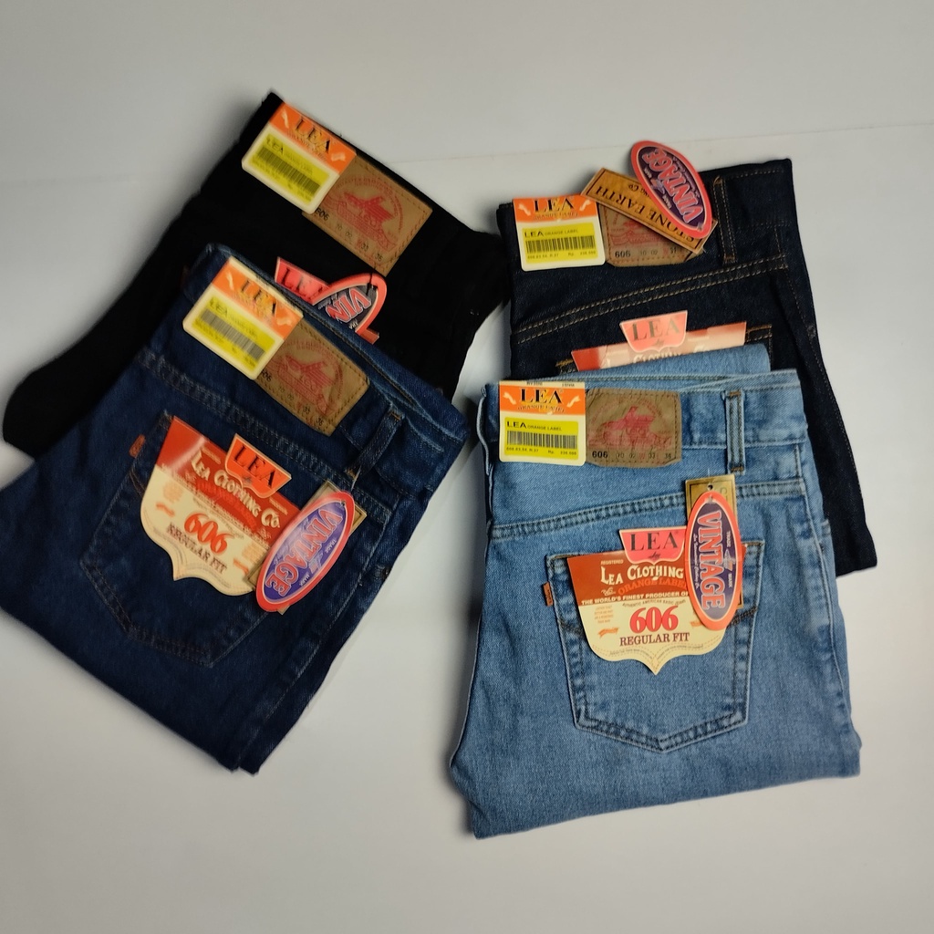 LEA Celana Jeans Pria Panjang Standar Reguler