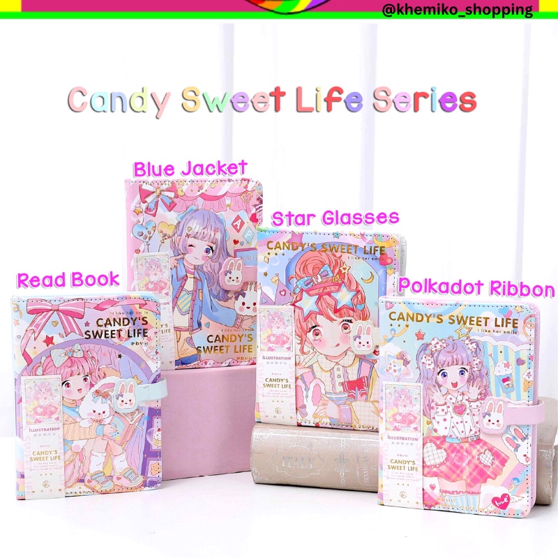 

BUKU DIARY JOURNALING SCARPBOOK HARDCOVER KANCING MAGNET MOTIF ANIME LUCU CATATAN HARIAN BUKU MEMO