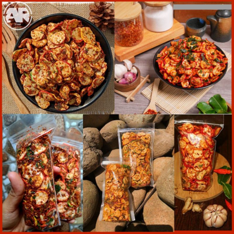 

Krupuk seblak | krupuk seblak pedas | seblak kering daun jeruk 110gr