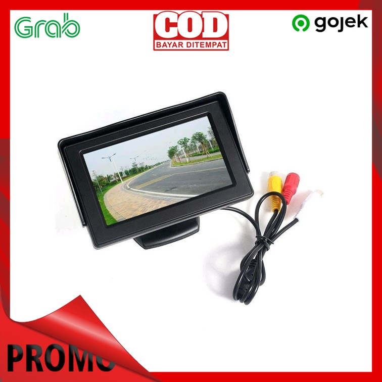 Bayar Ditempat - COD Untuk TV Satelit Parabola Rear View Mobil LCD 4.3 Inch Monitor Mini POS