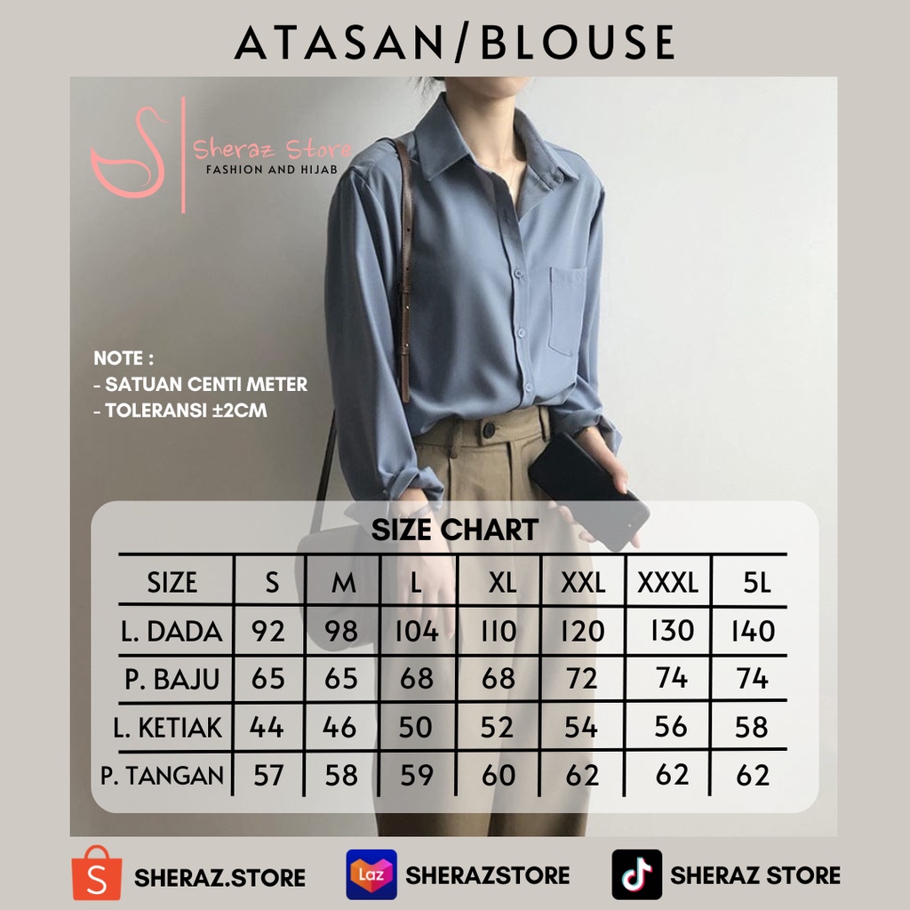 Atasan Kemeja Jumbo Ld 120 140 IXORA SHIRT OVERSIZE XXL 5L Kemeja Kotak Kotak Wanita Remaja Terbaru