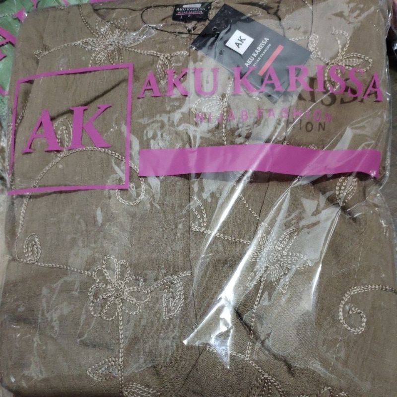 Gamis CIARA ANGGIA ALFIZA Aku Karissa Original Dress wanita ootd New Model rempel layer Depan rompi tali