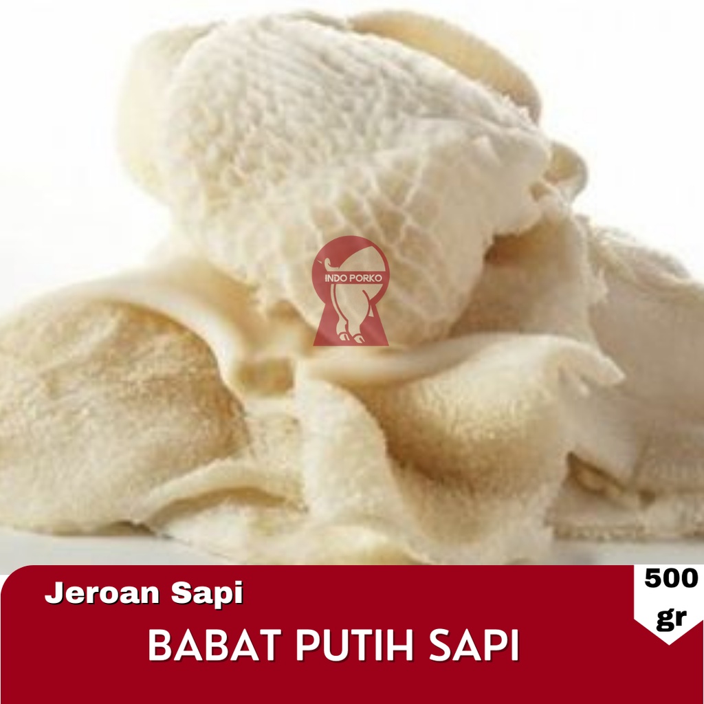 

Jeroan Sapi Babat Putih Beef Tripe