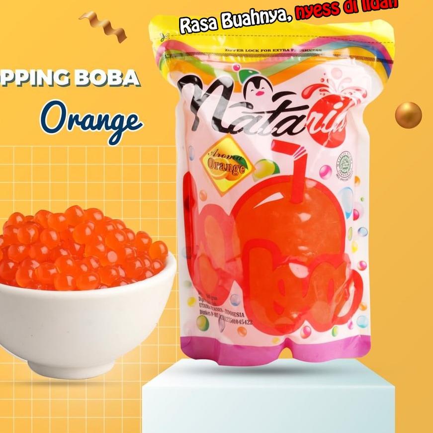 

Promo⚡️⚡️Popping Boba Orange 500gr - Poping Jelly Nataria - Bandar Powder