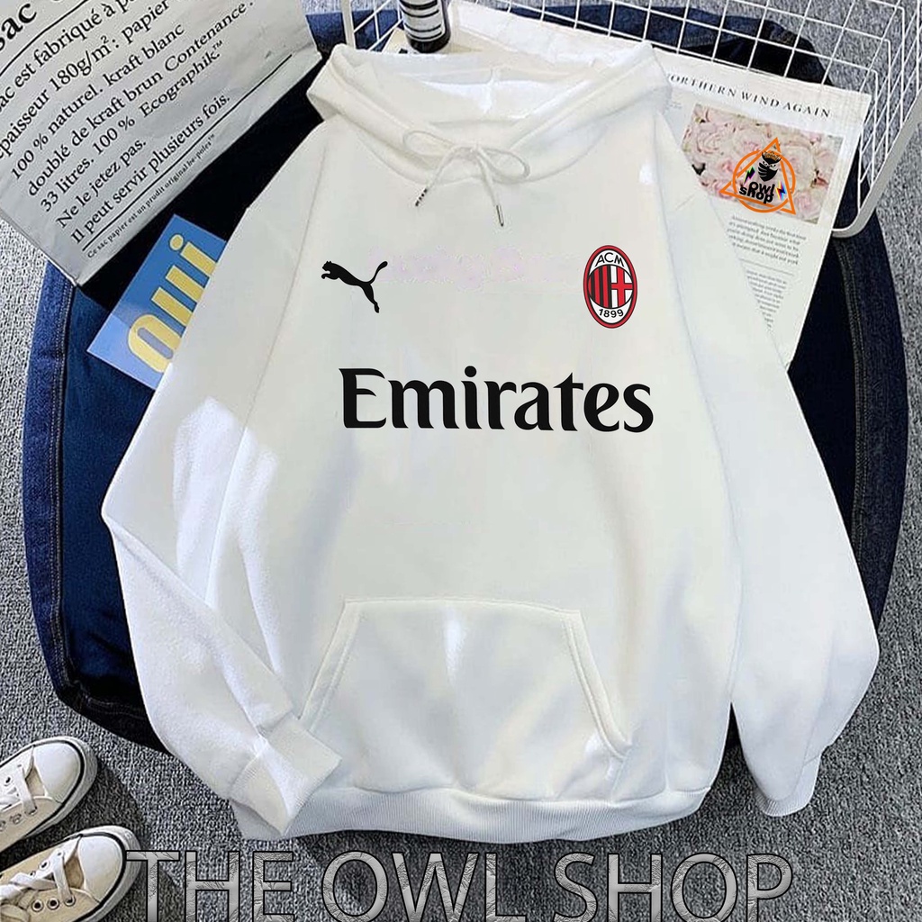 JAKET ANAK AC MILAN HOODIE SWEATER OUTWEAR ANAK AC MILAN ATASAN ANAK BAHAN PREMIUM