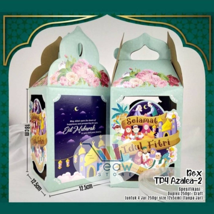 

Kotak Kardus Box Hampers Toples Kue Kering Idul Fitri Lebaran Azalea 067