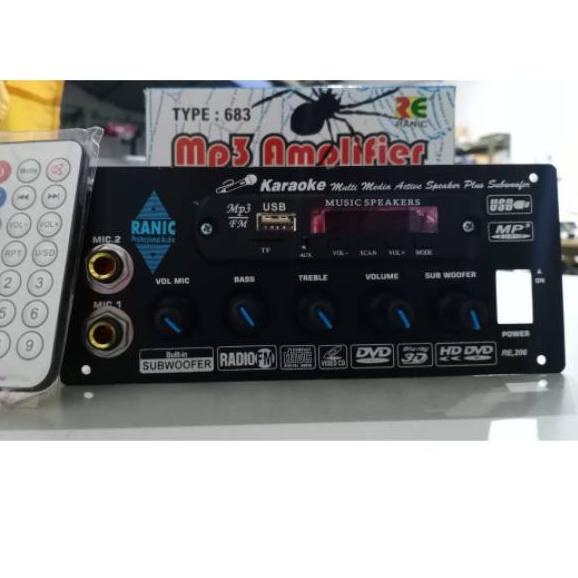 ✮ kit power amplifier speaker aktif plus MP3 USB 750W PMPO spider ❈