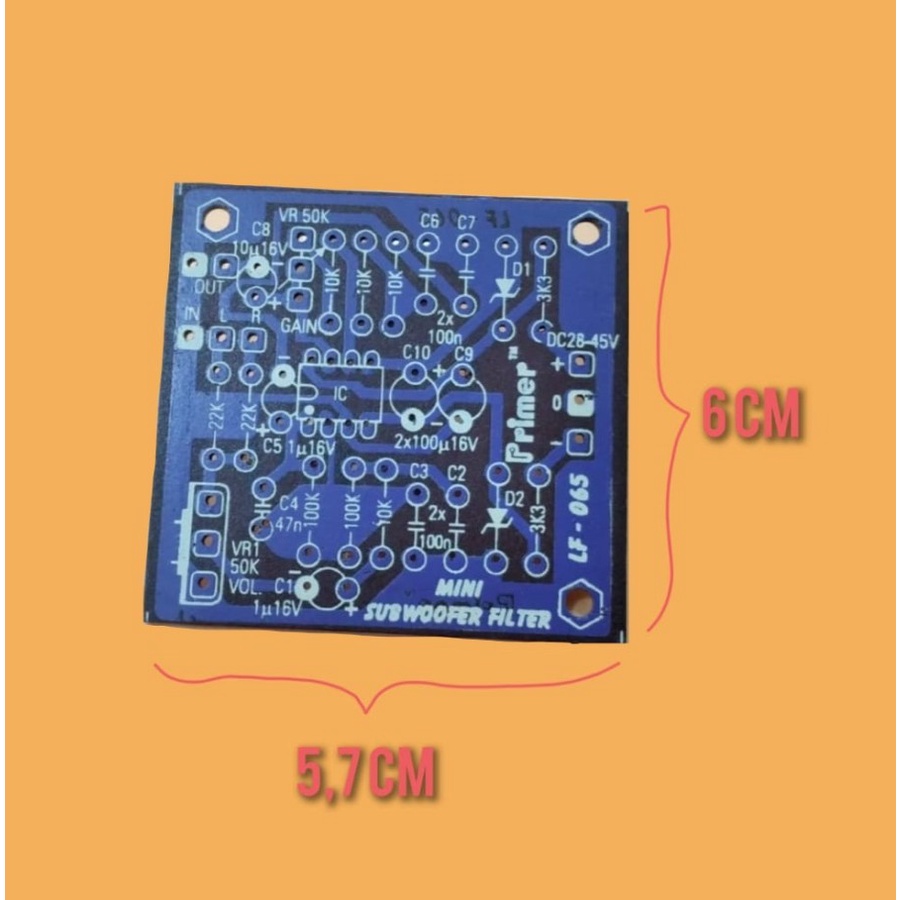 PCB Mini subwoofer Filter (LF 065)