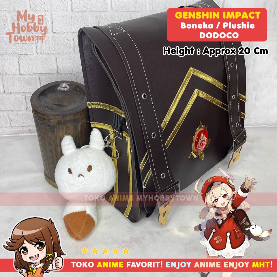 Gantungan Kunci Boneka Anime Game Genshin Impact Karakter Dodoco Klee Plushie Doll