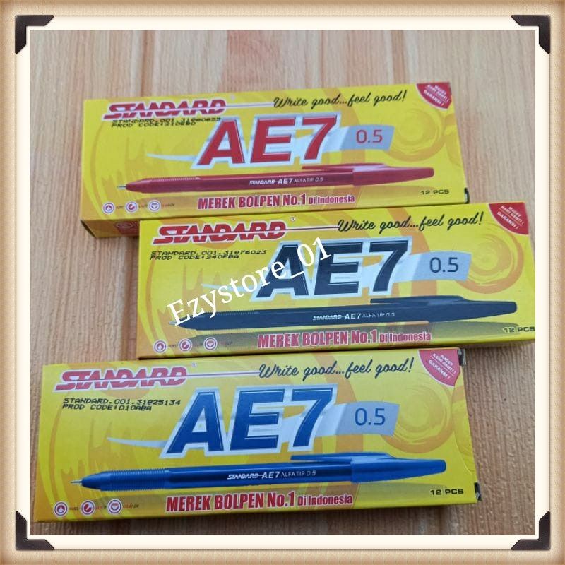 

Bolpen/pulpen/bolpoin standart AE 7 fine 0.5 Alfatip(1pcs)