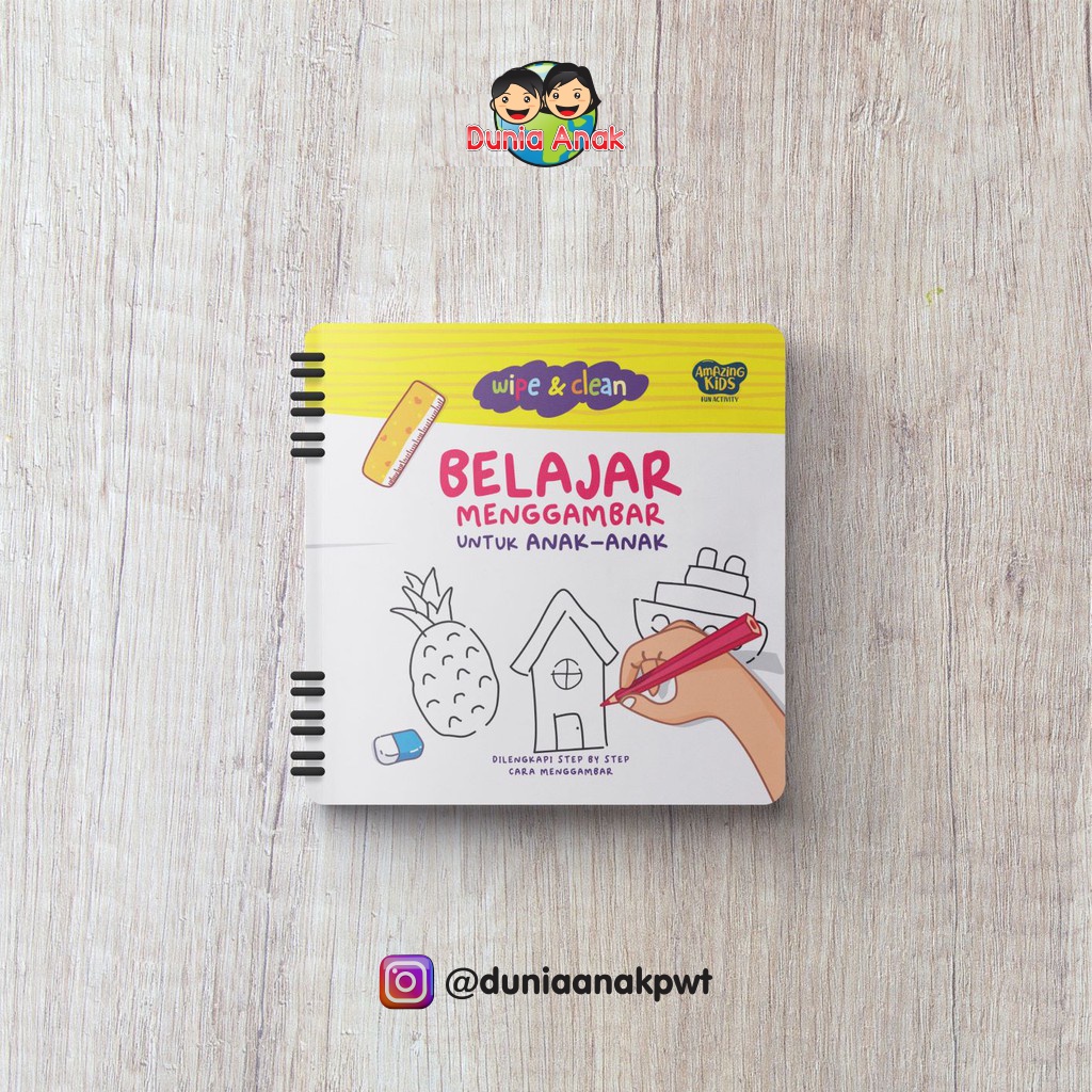 

Wipe and Clean Books Amazing Kids - Belajar Menggambar