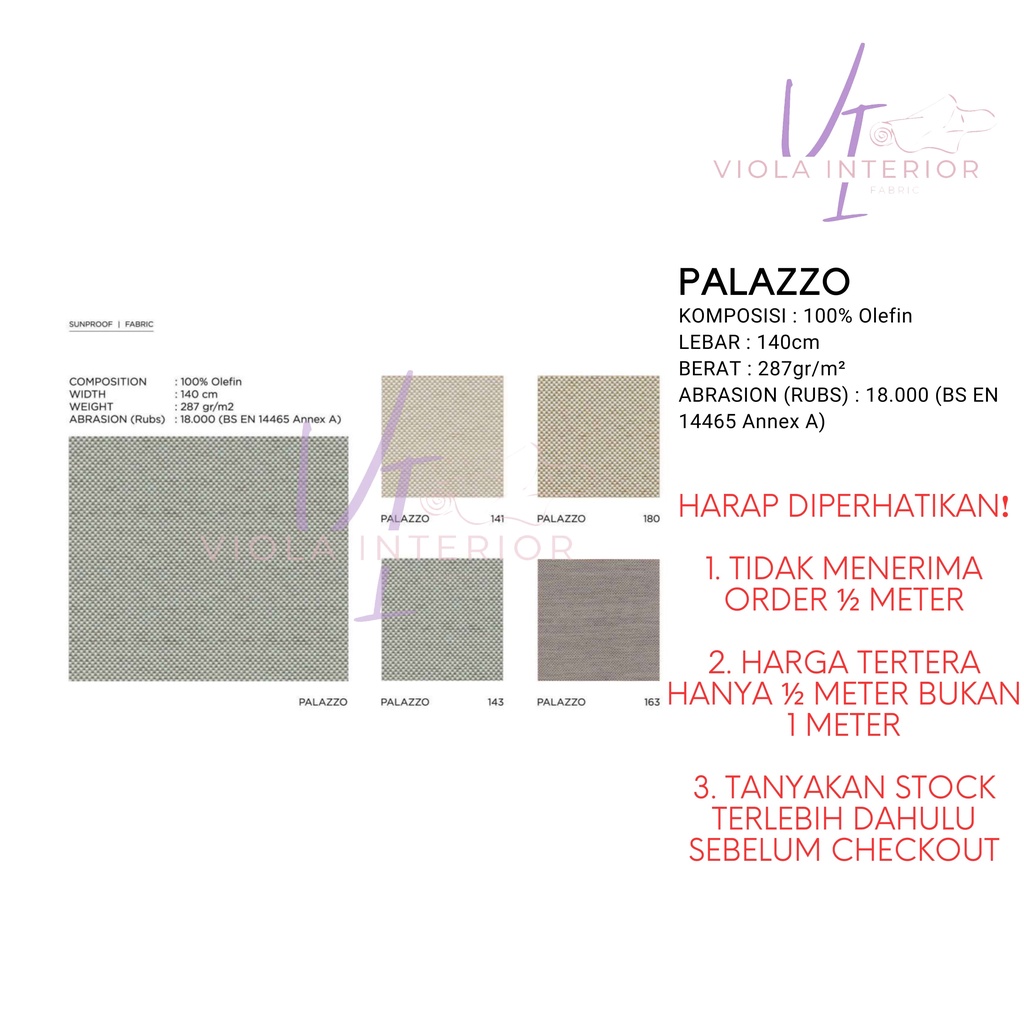 KAIN SUNPROOF OUTDOOR ATEJA TYPE PALAZZO