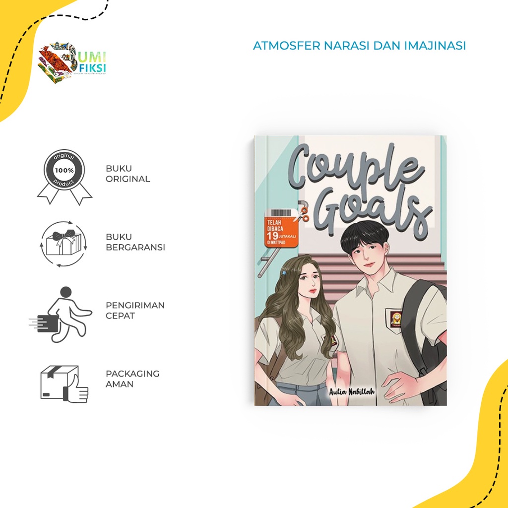 Buku Novel Couple Goals - Aulia Nabillah - Snowball Publishing - Bumifiksi