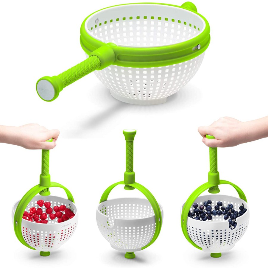 Keranjang Sayur OTOMATIS Salad Spinner Scratch Resistant Spinning